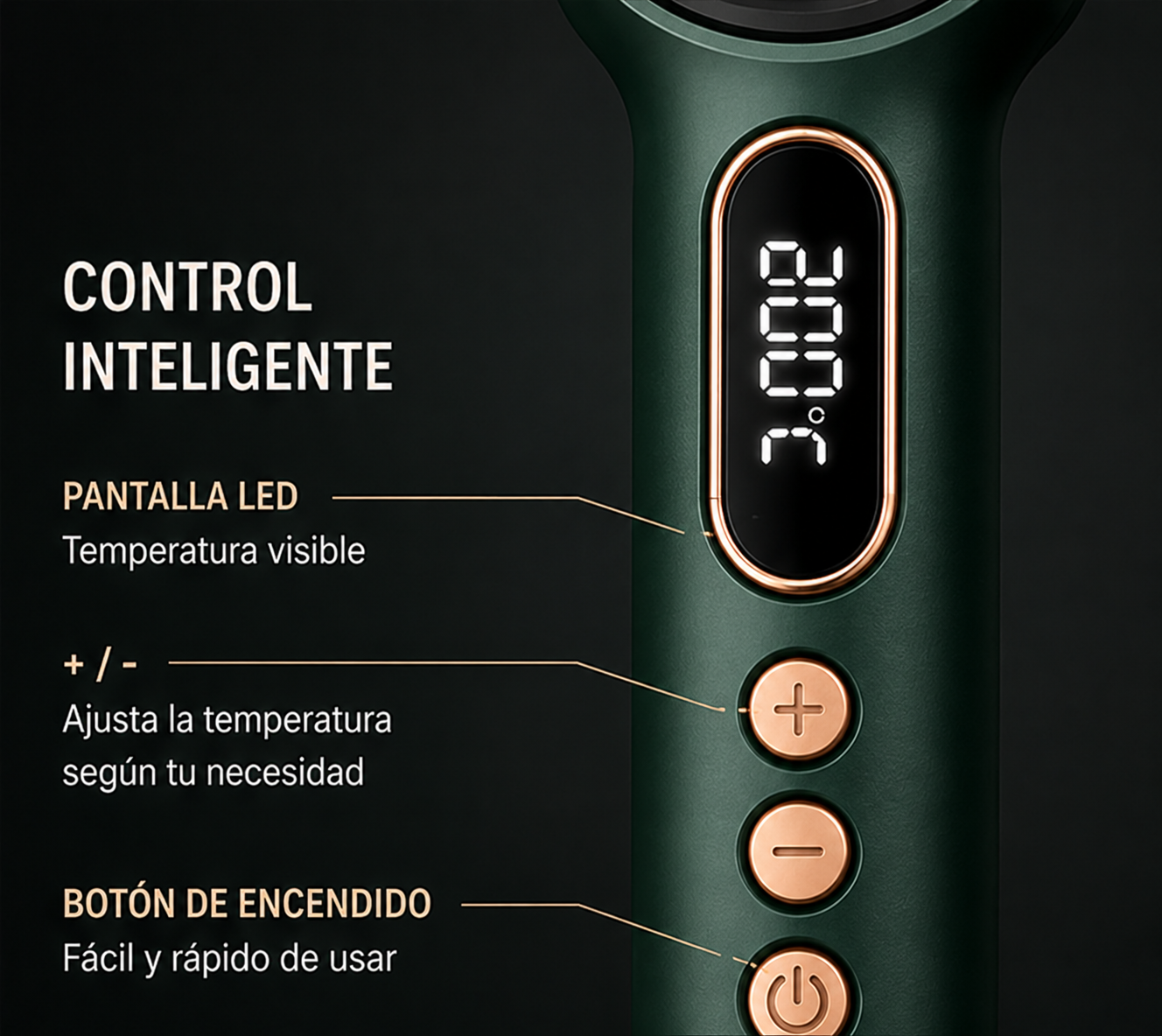 Cepillo plancha y ondulador 2 en 1