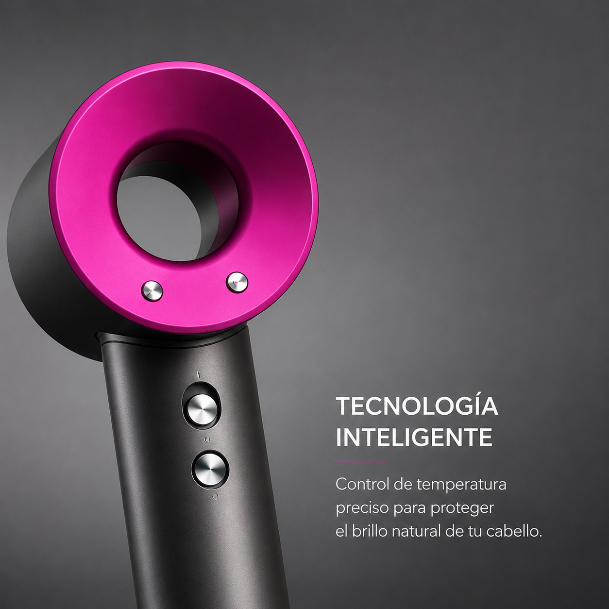Secador de pelo profesional con cabezales imantados