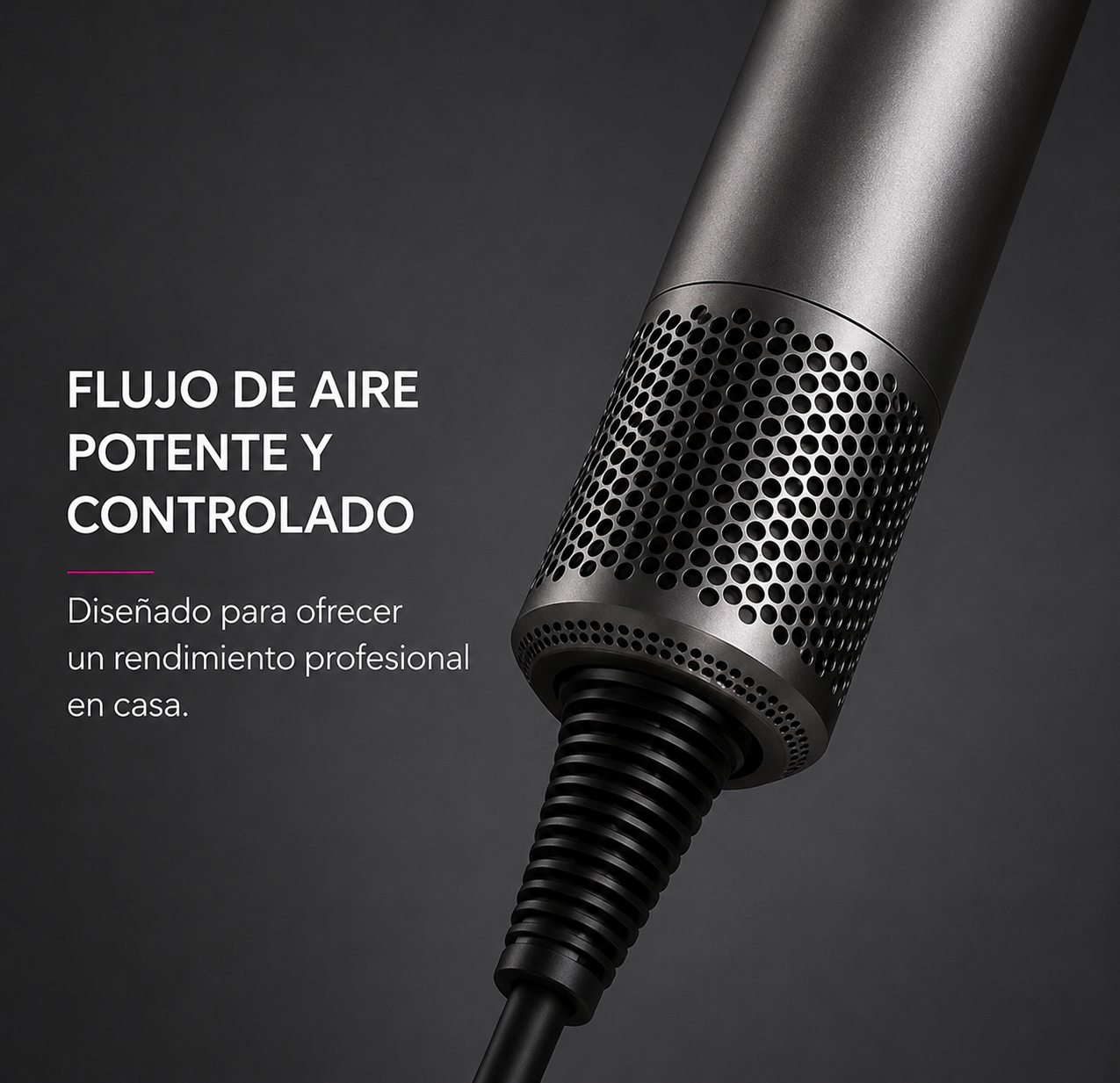 Secador de pelo profesional con cabezales imantados
